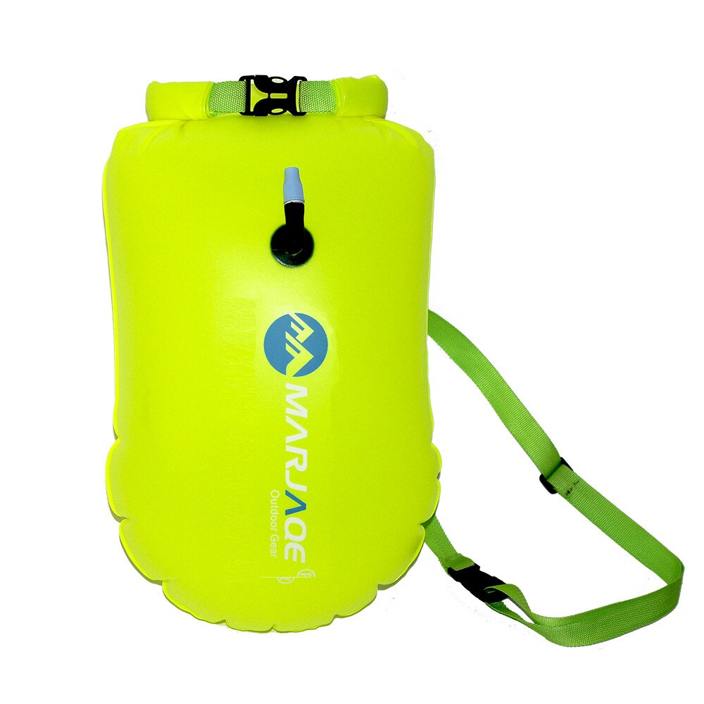 1Pc Opblaasbare Open Zwemmen Enkele Air Bag Zwemmen Float Opblaasbare Scheet Float Zwemmen Boei Water Sport Opslag Veiligheid: green