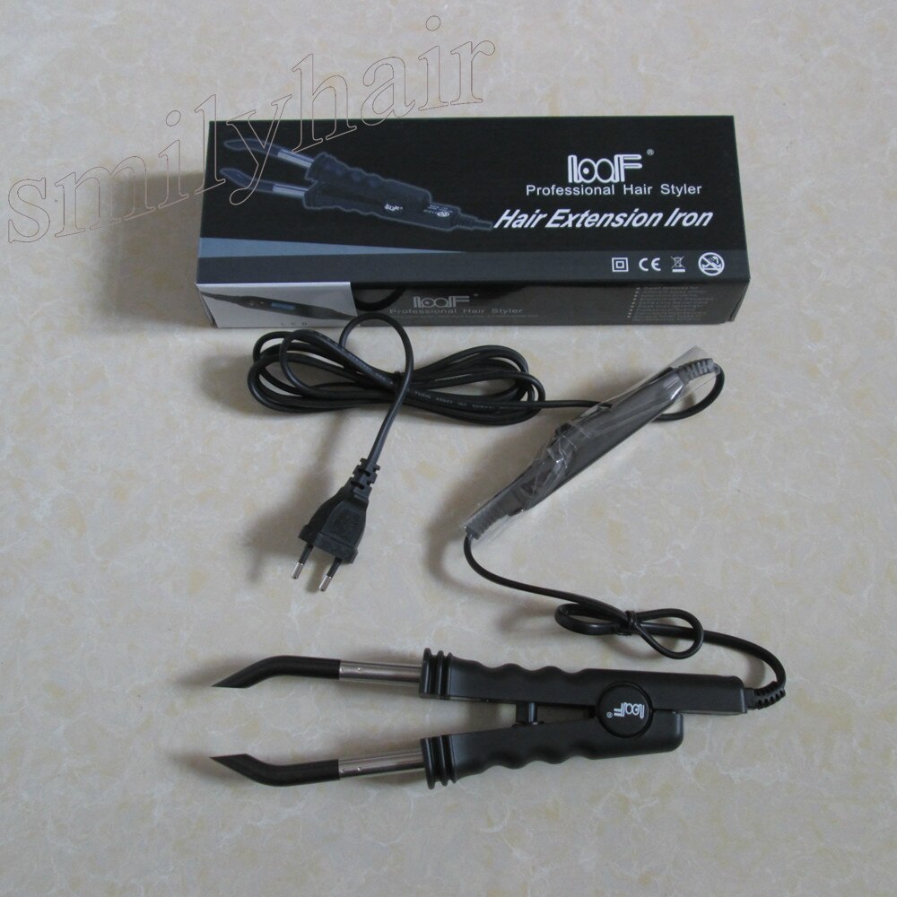Extensión de cabello fusión conector de hierro LOOF-618 conector de calor herramientas de unión de fusión de queratina para extensiones de cabello pre-enlazadas