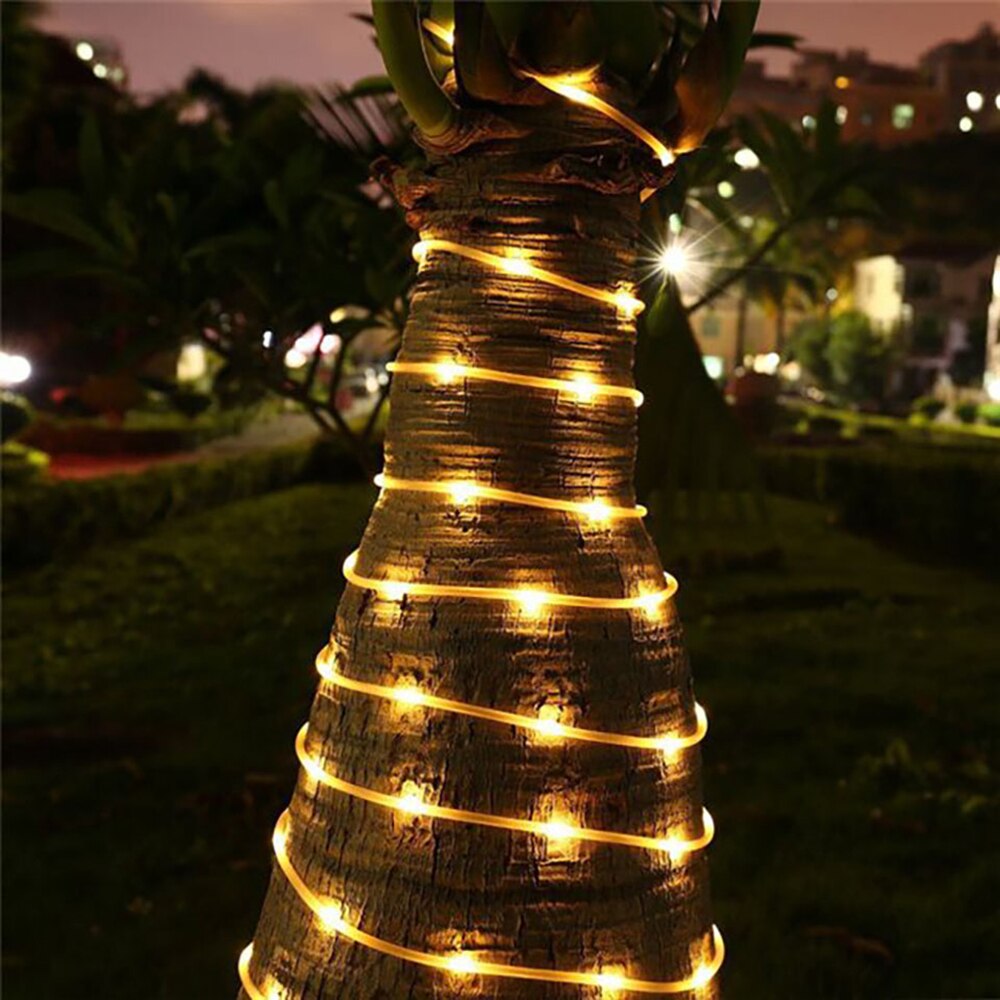 Imperméable à l'eau de noël en plein air LED chaîne lumière nouvel an tuyau flexible corde lumière festival fête de mariage décoration éclairage