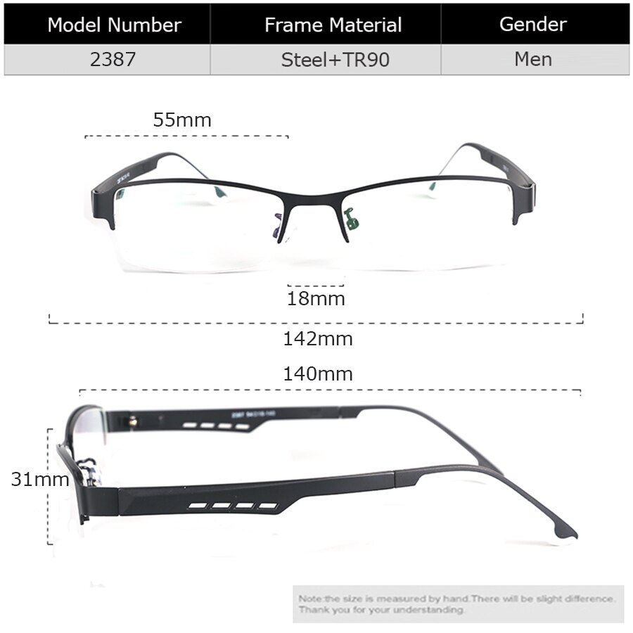 Bellcaca Montatura per occhiali Uomini Nerd Occhiali Da Vista Ottico Del Computer Da Vista Occhio Chiaro Occhiali Lenti Telaio Per Il Maschio Eyewear 2387