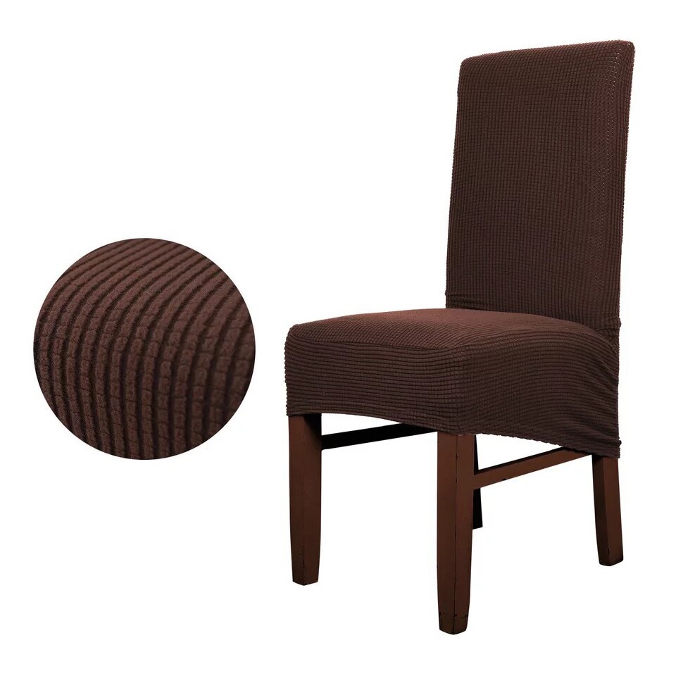 Polyester gitter stolebetræk lang ryg europa stil sæde stole betræk til restaurant hotel fest banket ryg højde 55-70cm