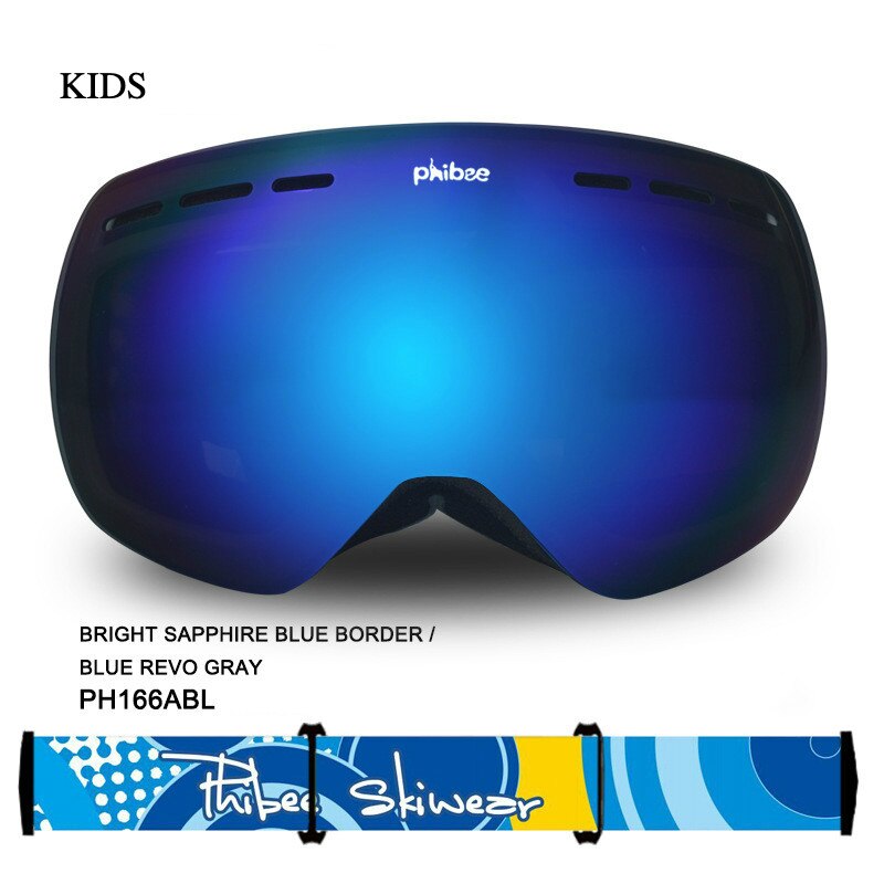 Skibrillen heren dames kinderen brillen snowboard anti-condens grote skimasker sneeuwbril skiën dubbel  uv400 bescherming buitensport: Ph167 cbu