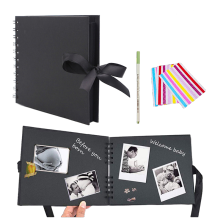 Photo Albums Black Pages Memory Books Craft Paper DIY Scrapbooking Idol Picture Wedding Birthday Memorial Graduation Album