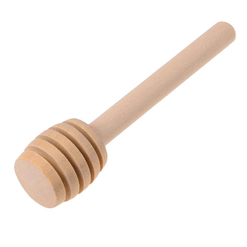 Wooden Honey Stick Stirring Rod Coffe Stirrer Spoon Dip Server Drizzler Bee Dipper Stirrer Kitchen Specialty Spoons: 01 8cm 1pc