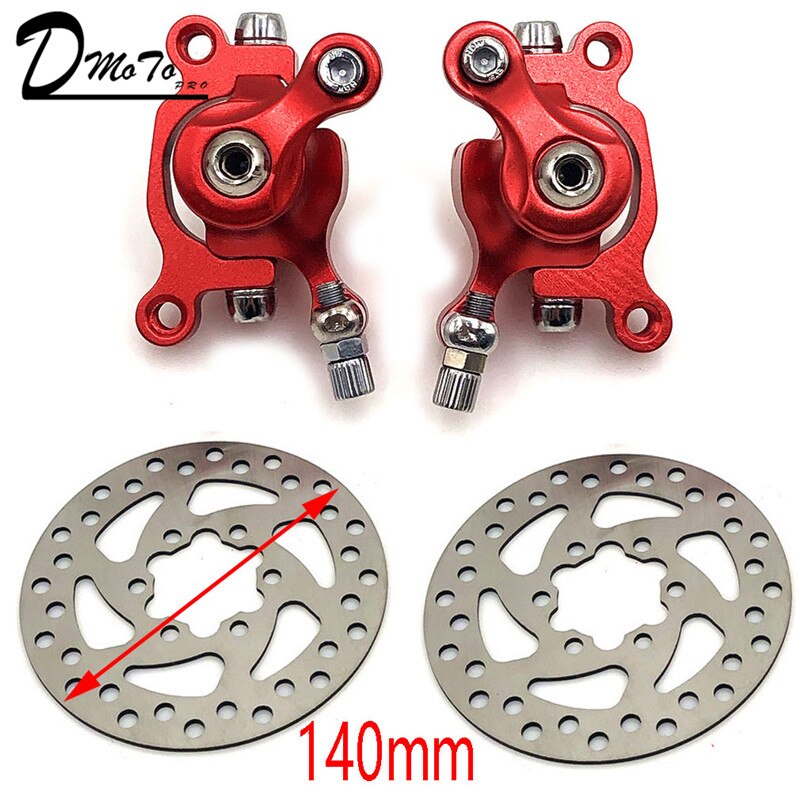 Til zoom skivebremse til el-scooter 10 tommer elektrisk med 140 mm 120mm bremseklodser metal pad bremse rotor cykel dele