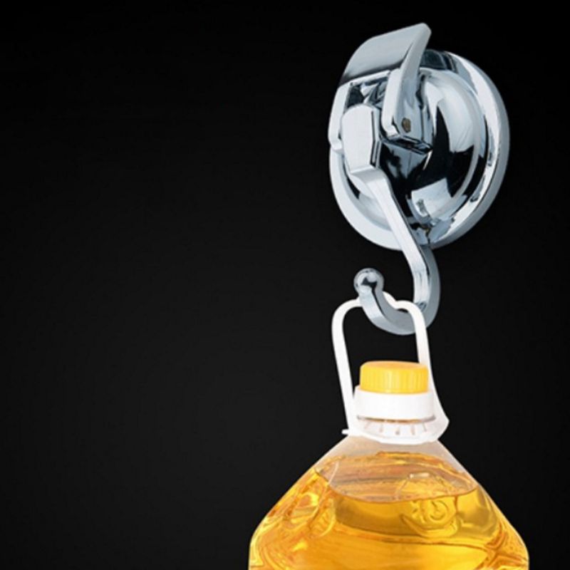 2 Stuks Tpu Traceless Hanger Zware Vacuüm Zuignap Haken Voor Thuis Badkamer