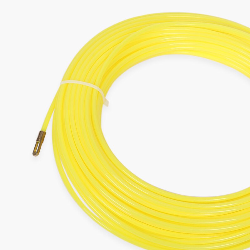 4mm 5-40M Tape Puller Extractor Guide Device Yellow Nylon Wall Wire Lead Wire Puller Cable Electrician Spring Puller Lead