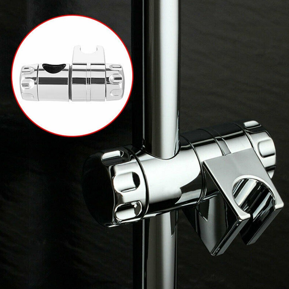 25mm Shower Head Holder Rail Slider Handset Bracket Kit Chrome Adjustable Useful Useful Adjustable Shower Bracket Easy To Use