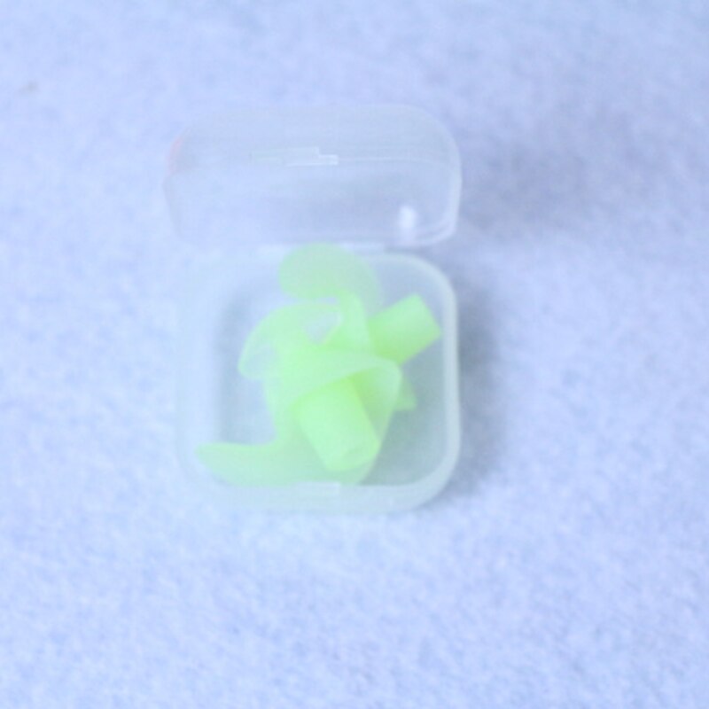 1 par silikone ørepropper til sovende skumstik anti-støj ørebeskyttere støjreduktion ørebeskyttelse ørepropp: Grøn