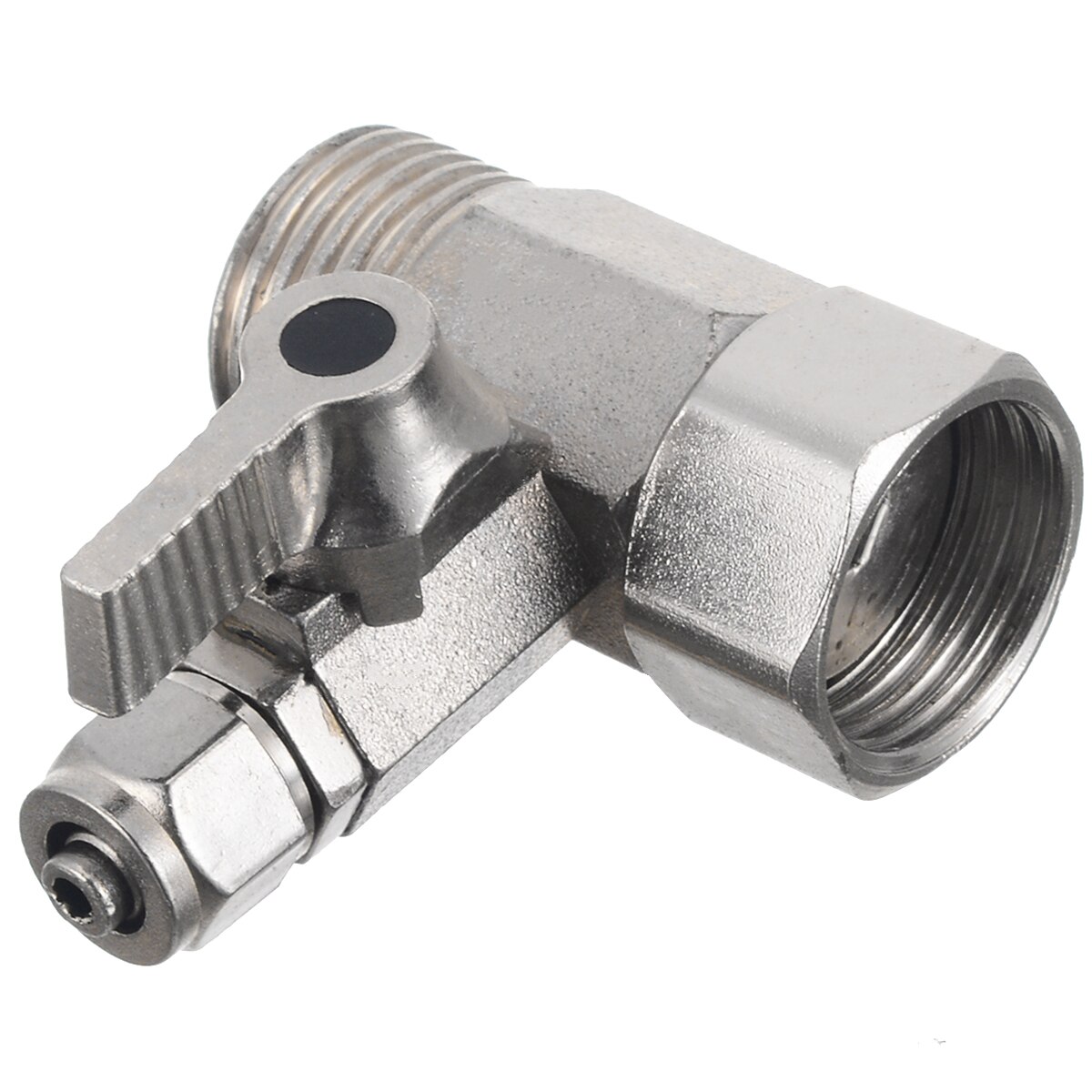 RO Feed Water Tee Adapter Valve 1/2'' to 1/4'' Tee Valve Connector With Shut-off Ball Tap Connector Useful Plumbing Tool