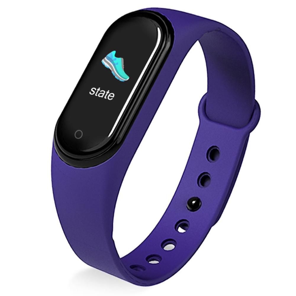 Smartwatch M5 - OLED Display - Heart Rate & Blood Pressure Monitor - Activity Tracker - Unisex Adult: Blue