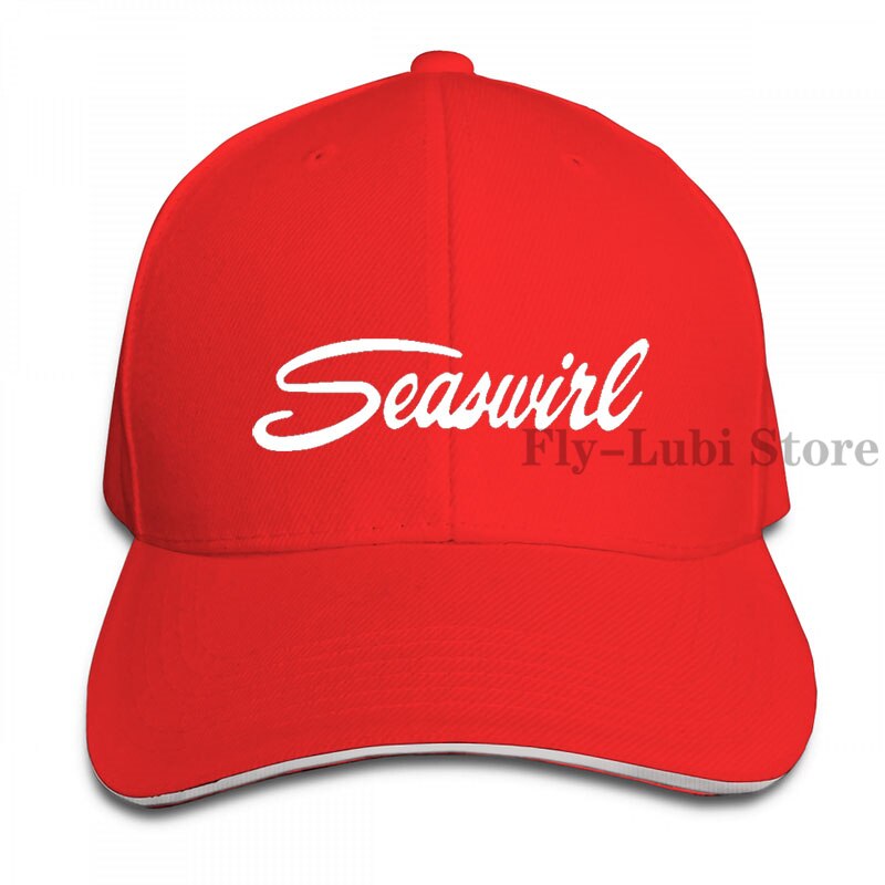 Striper Seaswirl-gorra de béisbol ajustable para hombre y mujer, sombrero de camionero, Kit de barco (2): 1-Red