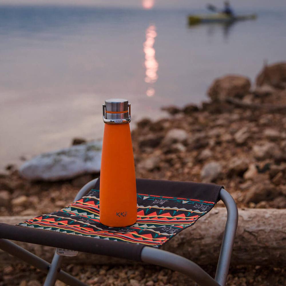 Barco rápido Xiaomi mijia kiss fish botella de aislamiento al vacío inteligente con 3 filtros pantalla OLED de temperatura Sensor inteligente CC + taza