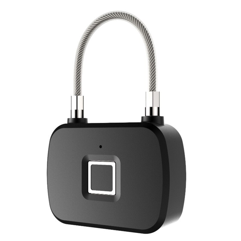 Portable electronic small lock smart fingerprint padlock anti-theft door lock padlock satchel luggage lock