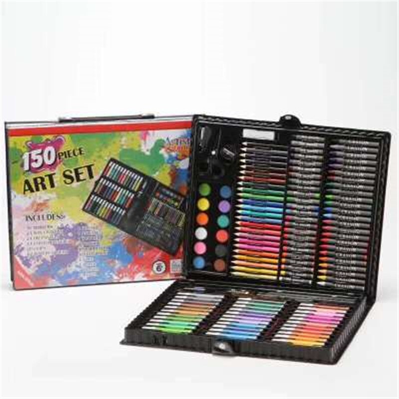 150 Pcs Water Color Pen Crayon Oil Pastel Painting Drawing Tool Kids Art Set Children Drawing Set Kids Supplies Stationery Set