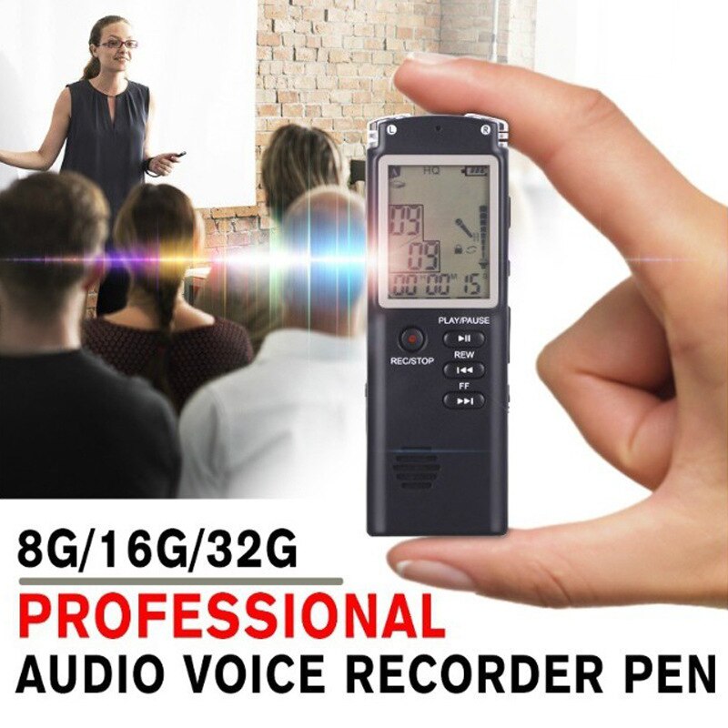 Draagbare Digitale Voice Recorder Voice Activated Digital Sound Audio Recorder Opname Dictaphone MP3 Speler
