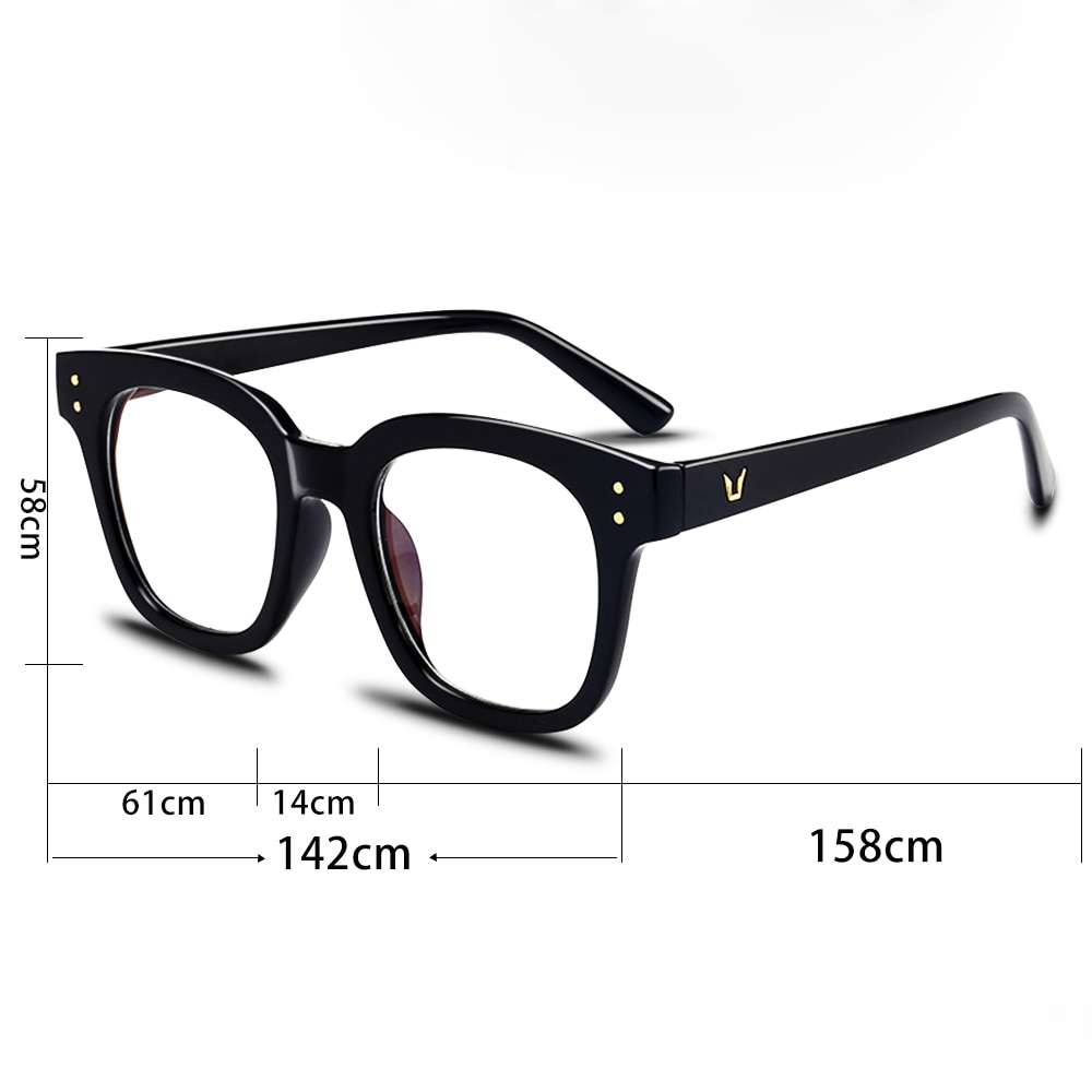 RMM brand unisex Mirror Anti-Blue-ray glasses Plain glasses Lens with Myopic Glasses Frame for women men student
