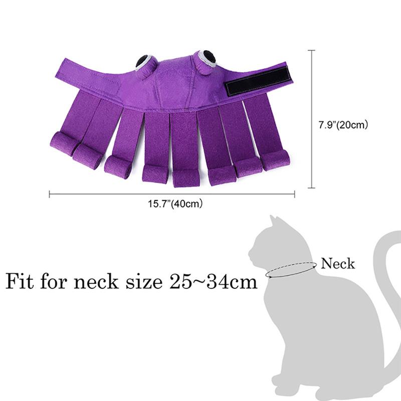 Disfraz de pulpo para mascotas, peluca de crin con gorro para gato, gatito, Halloween, disfraces, ropa de fieltro, accesorios para mascotas, 1 unidad