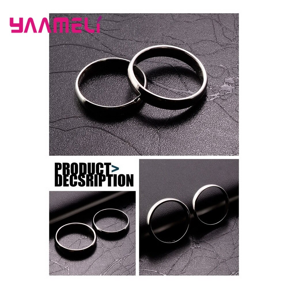 10 pçs misturados simples suave 925 prata esterlina feminino anel de banda de casamento moda acessórios 4mm largura tamanho 7 8 9 10
