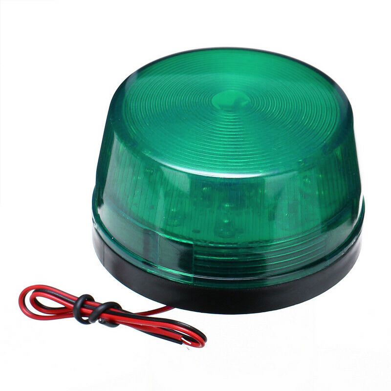 DC 12V Warnung Blinklicht Auto Leuchtfeuer Notfall LED Straßenrand Sicherheit Lampe Blinkt Strobe Signal Lampe Anzeige Lichter: Grün
