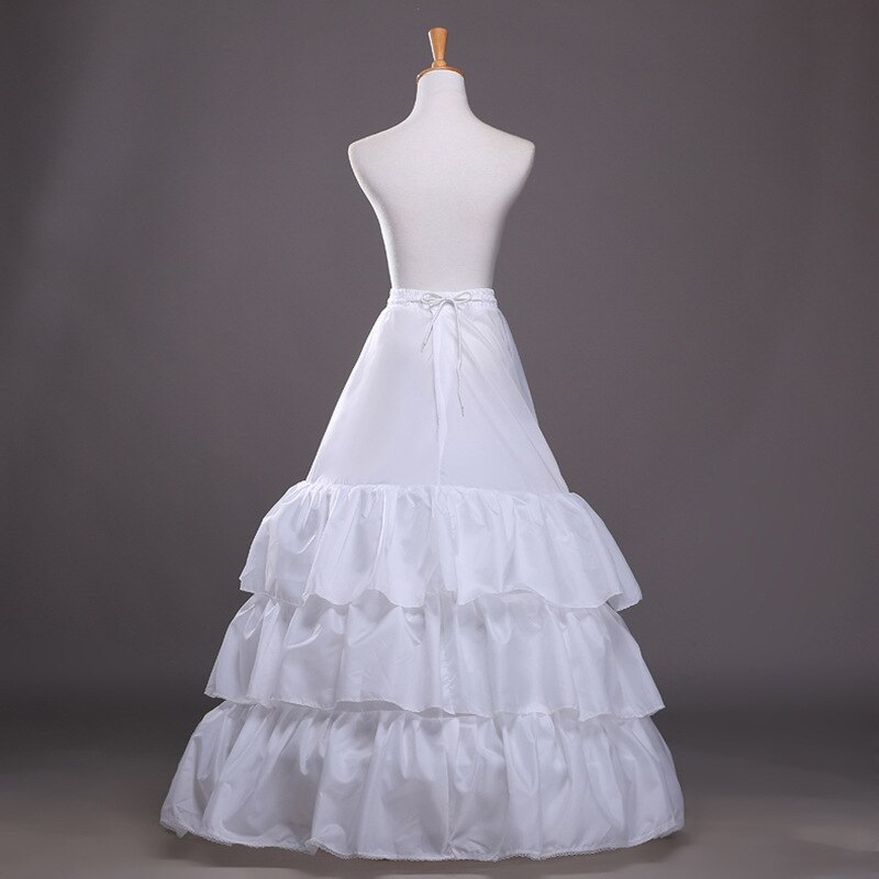 de mariage jupons cerceau Crinoline Slip robe de mariée Train/une ligne sous-jupe bal jupe longue glisse en Stock
