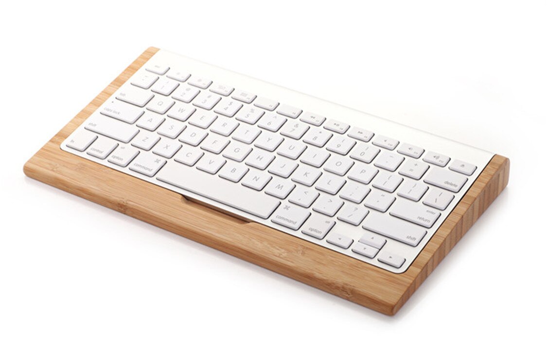 Samdi Toetsenbord Stand Bamboe Toetsenbord Lade Dock Houder Voor Apple Voor Imac Keyboard Standed Houder Toetsenbord Lade: TYPE 1