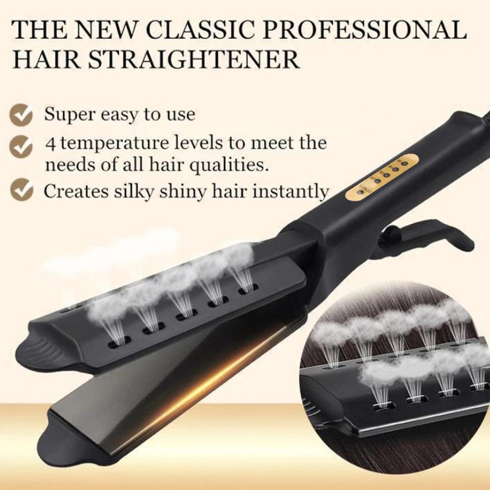 Multifunctional Hair Straightener Irons Wet And Dry Use Quick Heating Straight Beauty Hair Styling Straightening Salon Tool