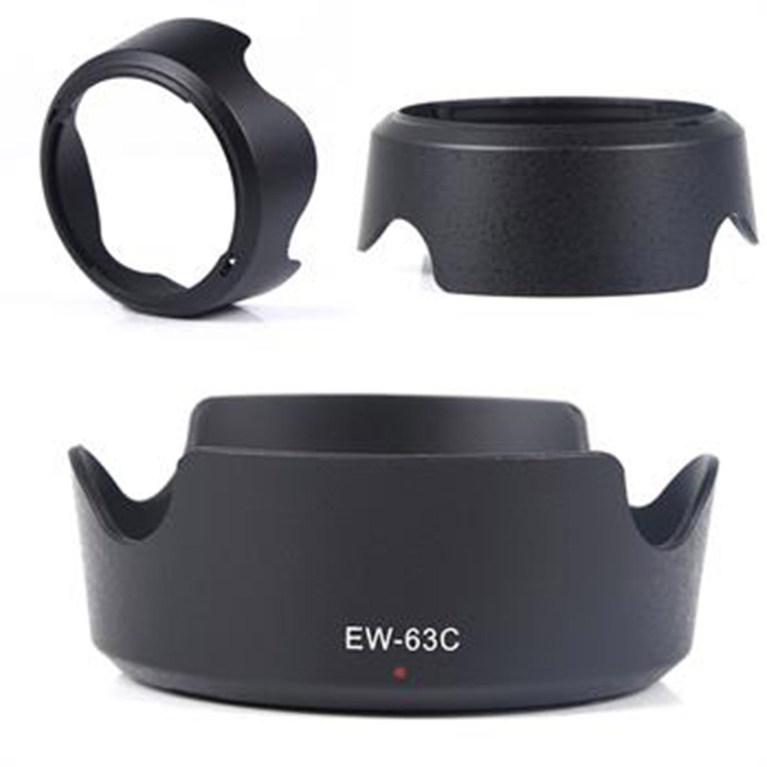 HONGDAK Lens Hood For Canon EW-63C EW63C 100D 700D EF-S 58mm f/3.5-5.6 IS STM Camera Lens Hood Lens Protector