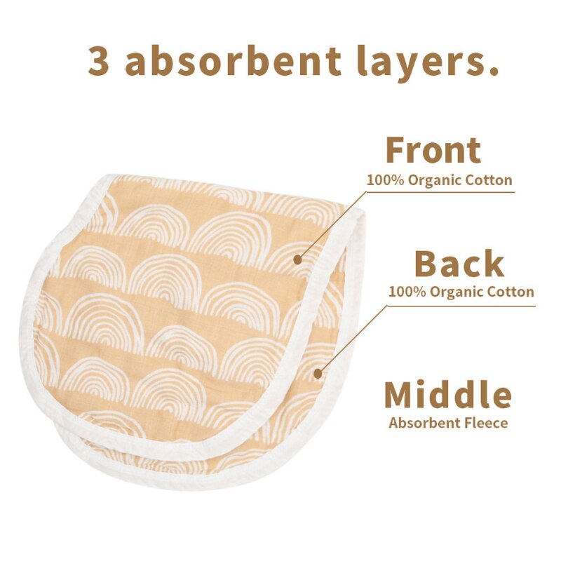 1pc Cotton Baby Burp Cloth Soft Absorbent Breathable Baby Bib Shoulder Pad Newborn Saliva Towel For Kids Feeding Hiccup Cloth