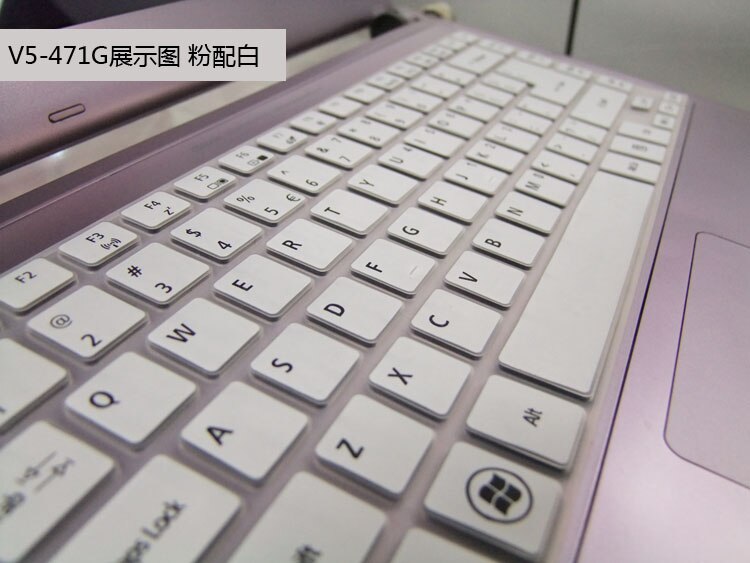 Laptop Keyboard Cover Protector Voor Acer Aspire V3-471G V5-471G E5-471G E14 4755G V5-431 M5-481G E1-470 Timeline 4830T 3830T: white