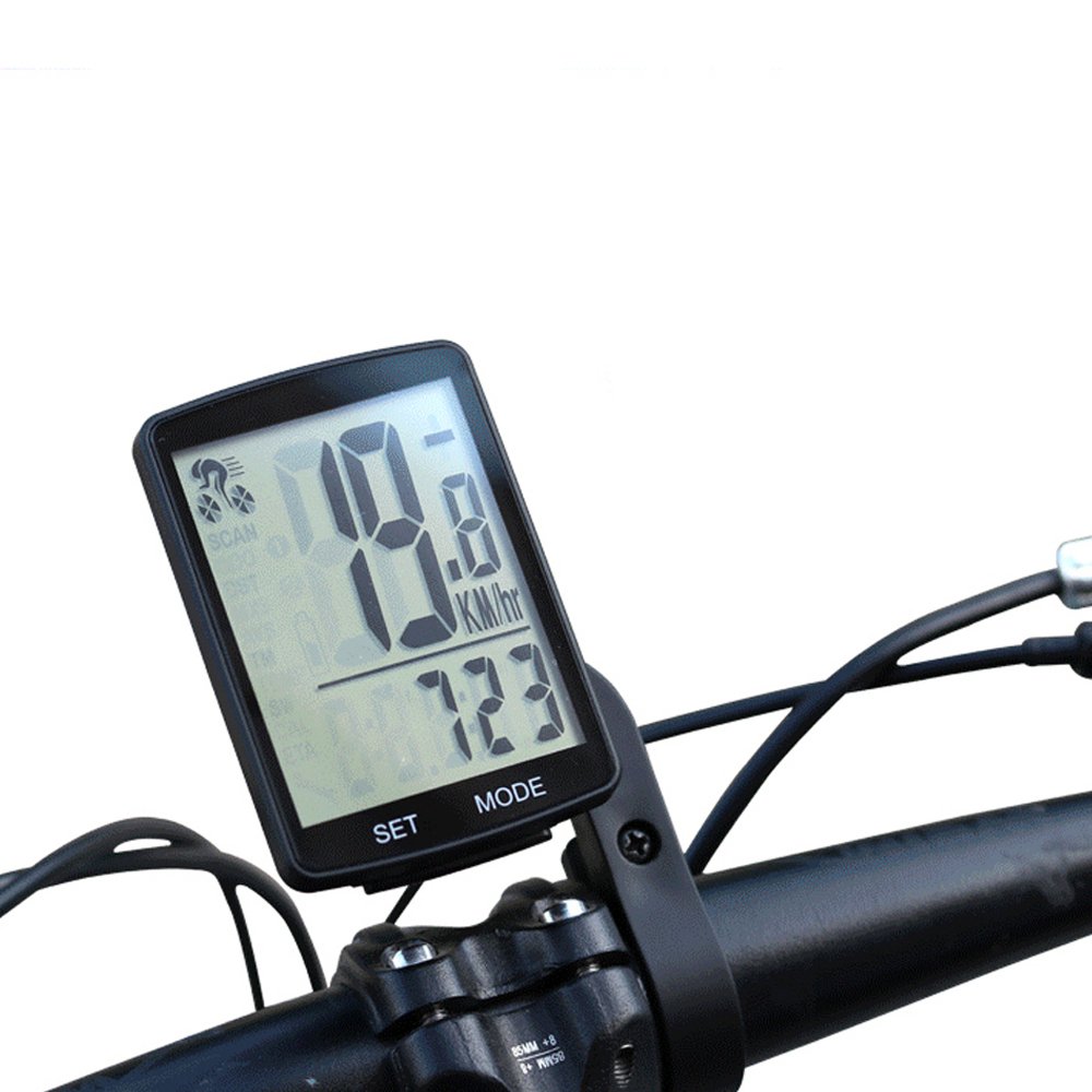 Multifuncional LCD tela bicicleta computador, bicicleta impermeável velocímetro, ciclismo odômetro sem fio, 2,8 ", à prova d'água