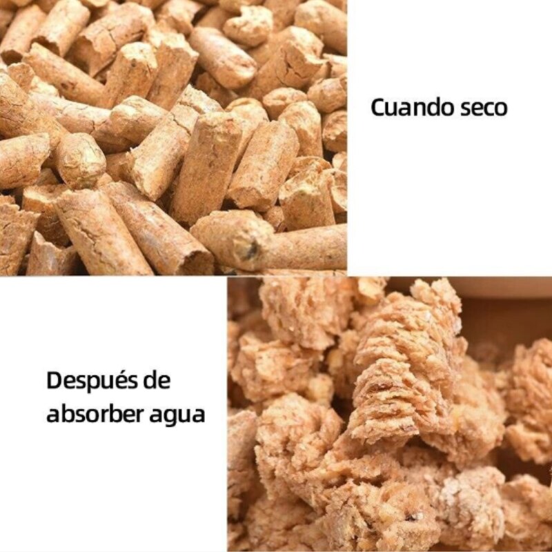 MASCOTALANDIA Arena para Gatos Natural Desodorización sin Polvo Gran Capacidad de Absorción Lecho Higienico Virutas de Madera para Mascotas Serrín para Gato Animales Pequeños Hámster Conejo Loro Ardilla Erizo 10L/1pack