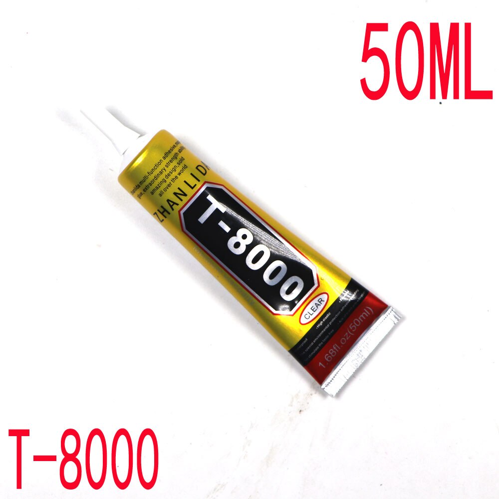50ML B7000 T8000 T7000 E8000 Multifunctional epoxy resin glue mobile phone screen DIY repair sealant water sticker special: T8000