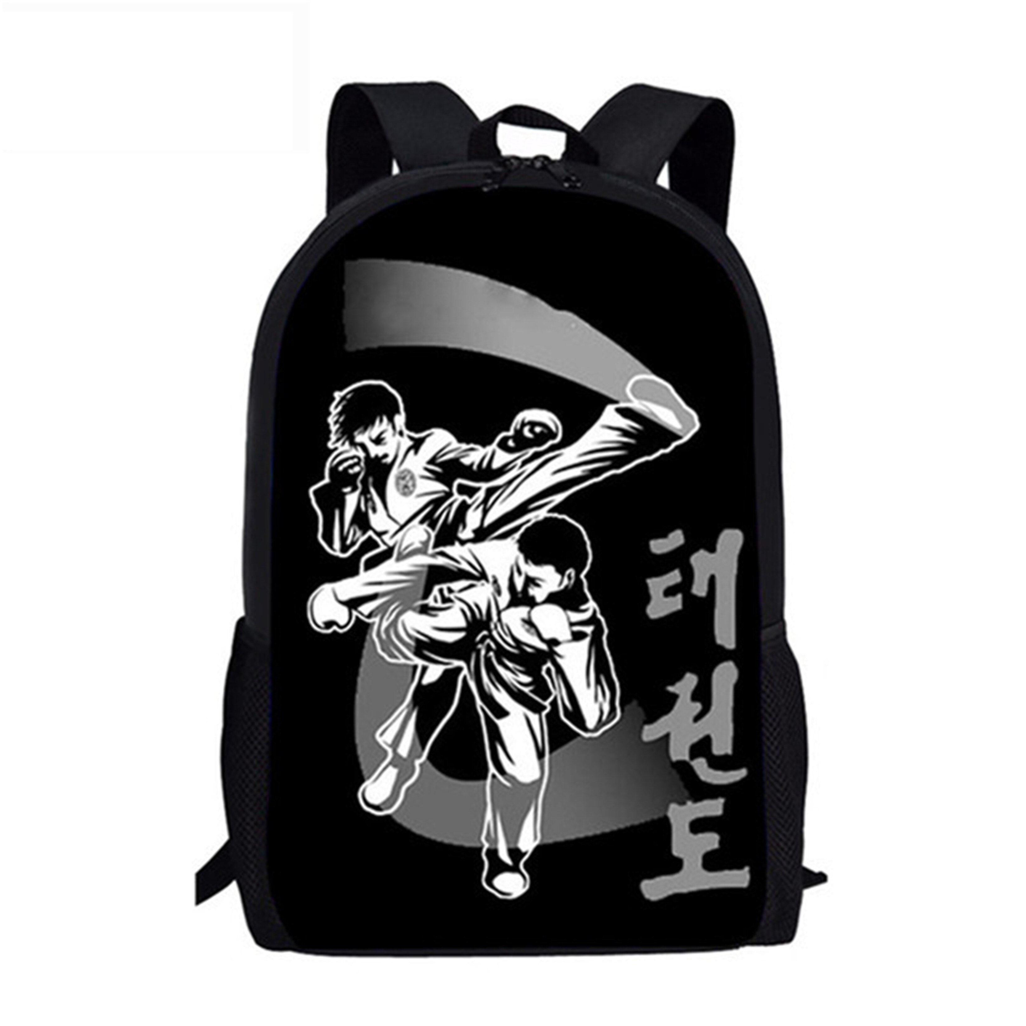 Bolsa Escolar Kongfu Judo para niños, mochila con estampado de Aikido para niñas y niños de 3 a 8 años: HK3245C