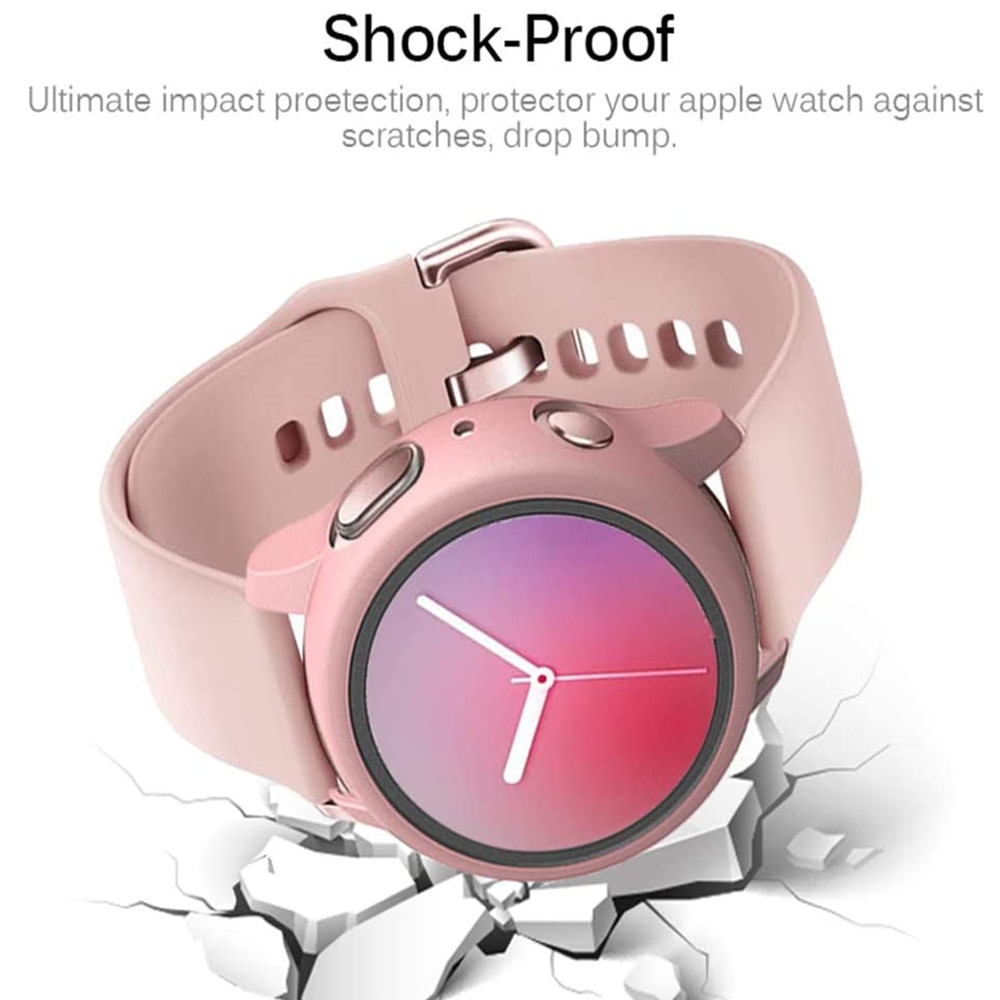 Voor samsung galaxy active 2 40mm 44mm hoesje met screenprotector ultra dunne hd gehard glazen cover active 2 bumper volledige dekking