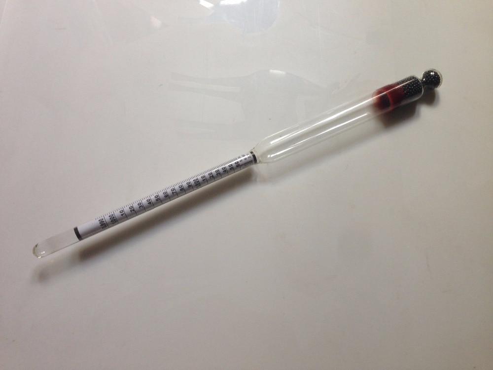 Drievoudige schaal hydrometer voor bier en wijn, thuisbrouwen, goede bescherming