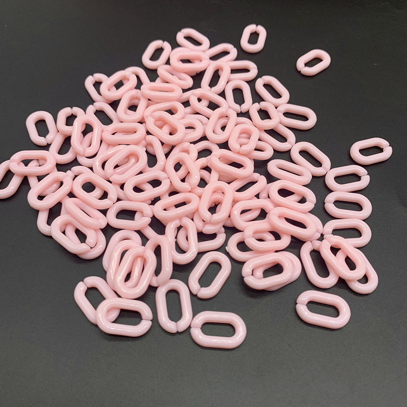 50pcs 15x10mm Acrylic Link Chain Keychains For Necklace Bracelet Making Colorful Chain Plastic Chain Links Jewelry Making: 09