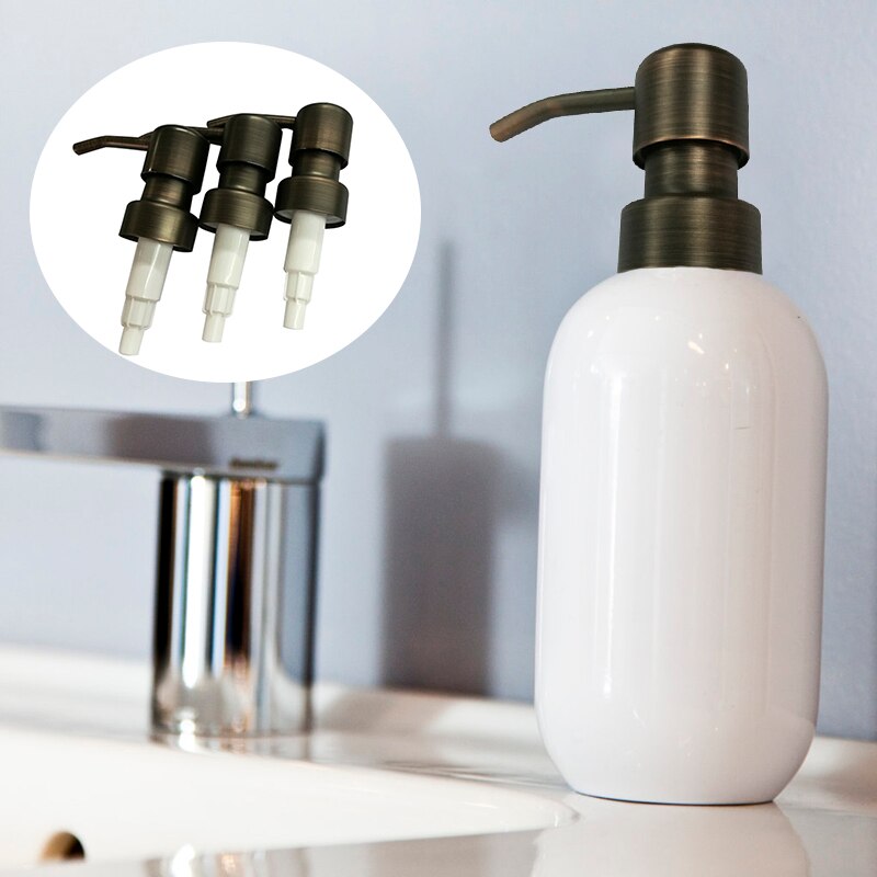 Retro Metal Liquid Soap Dispenser Replacement Soap Pump Liquid Lotion Bottle Head Soap And Lotion Dispenser Pumps