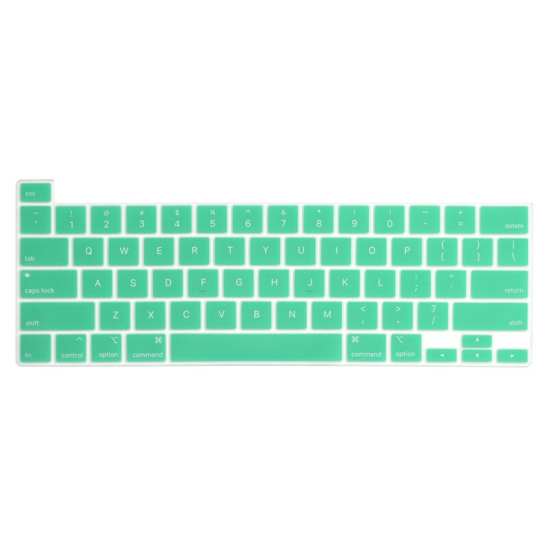 US style keyboard protector For Macbook Pro 16 inch keyboard cover A2141 silicone waterproof keyboard skin: Dark Green sanyecao