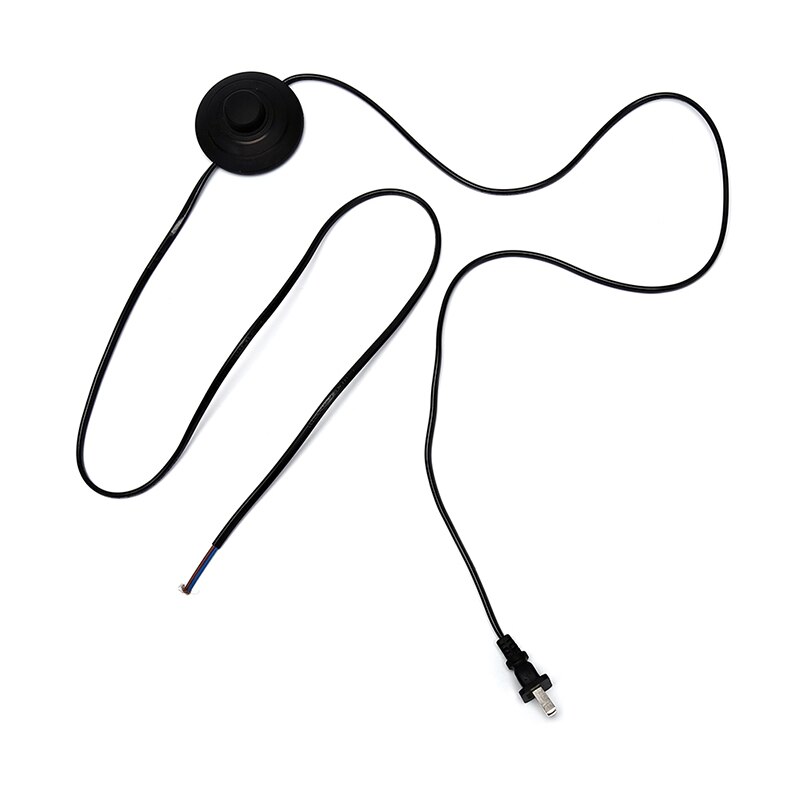 1.8m Line Cable 317 Dimmer Power Cord Button Switch US Plug Wire For Floor Lamp