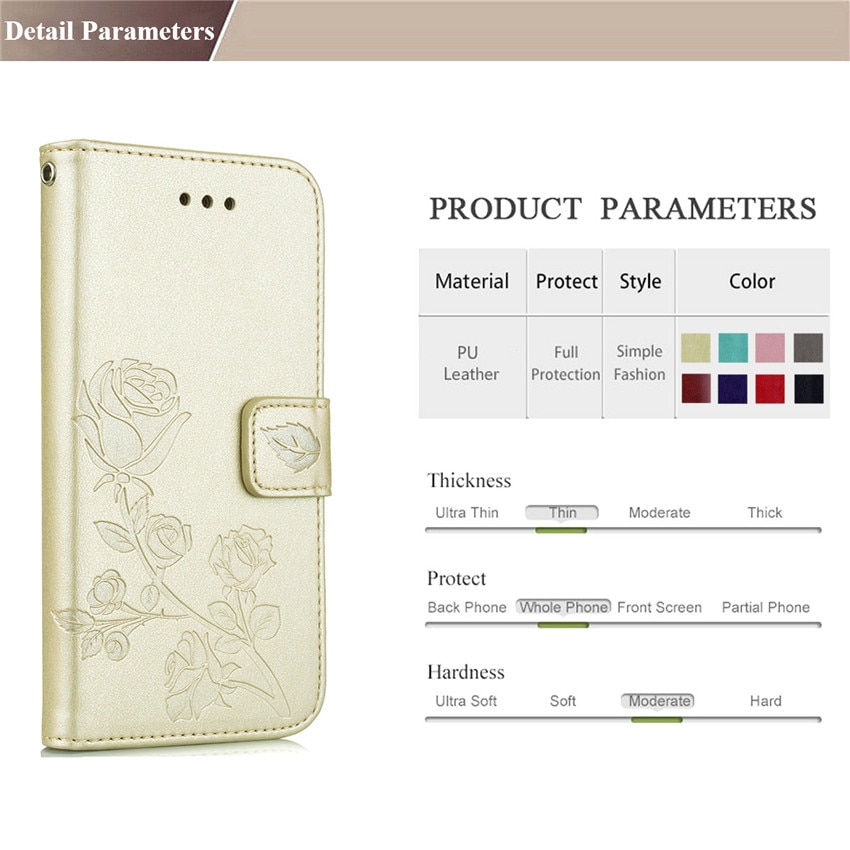 Étui à rabat en cuir pour huawei honor 5a y5 ii, housse pour huawei  y5 ii 5.0 étui portefeuille 2 pouces pour huawei honor  y5 ii 5a housse lyo -l21