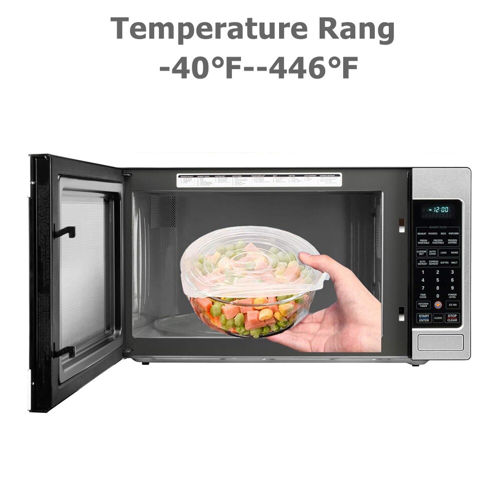 6pcs Silicone Stretch Lid Reusable Stretch Lids Fit Round Square Bowls Seal Vacuum Stretch Lid Wrap Organization Dishwasher Safe