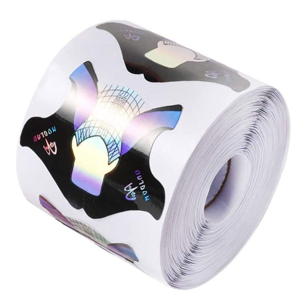 300 Pcs Nagel Sticker Frenchtips Acryl Uv Gel Extension Curl Vorm Builder Gel Sticker Art Guide Mold Manicure Stencil