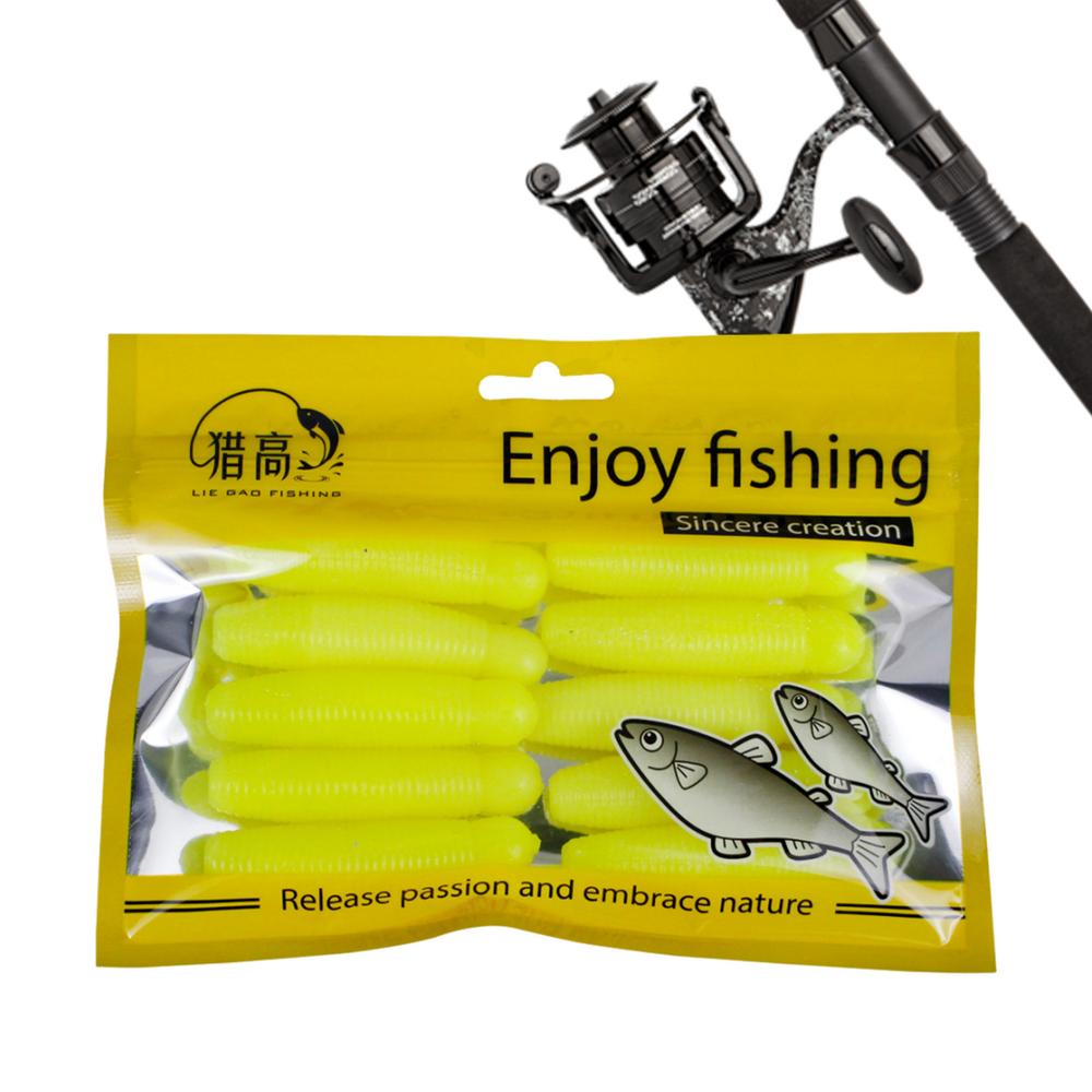 Maden Visaas 10 Stuks Zachte Maden Aas Precieze Zinkende Snelheid Effectief Visaas Voor Bas: Blauw