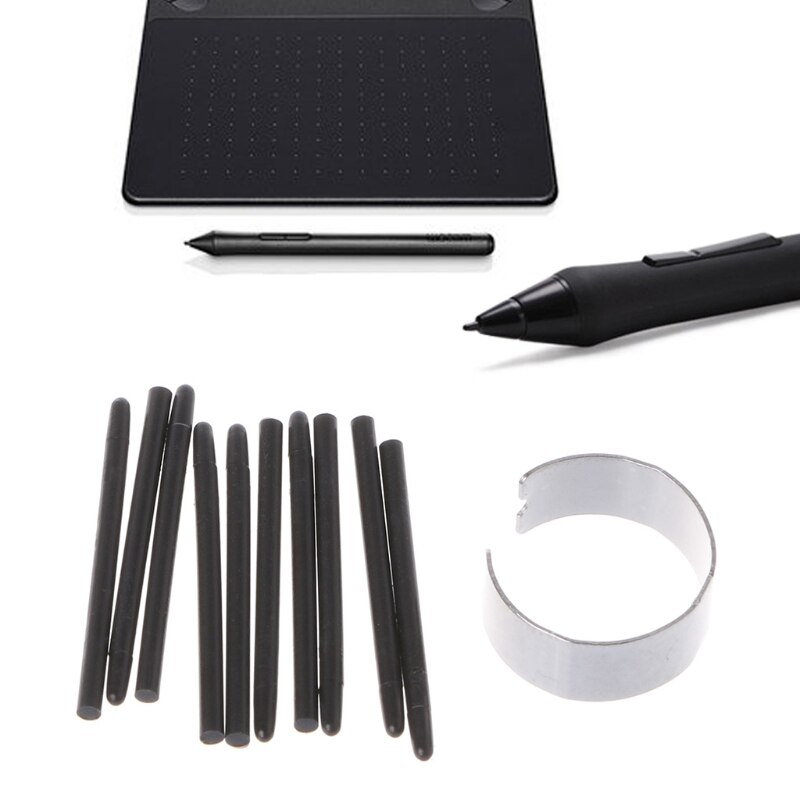 10 Uds. Bolígrafo de dibujo gráfico estándar, bolígrafo Stylus para lápiz de dibujo Wacom G6DD