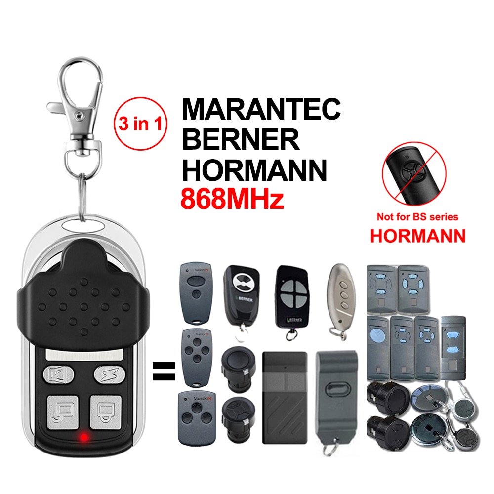 HORMANN 868 HSM2 HSM4 HSE2 MARANTEC Digital 384 D302 D304 868 MHz Fernbedienung für Tor Garagentor