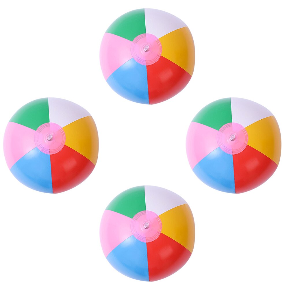 4Pcs Beach Playing PVC Inflatable Kids Bathing Plaything: Default Title