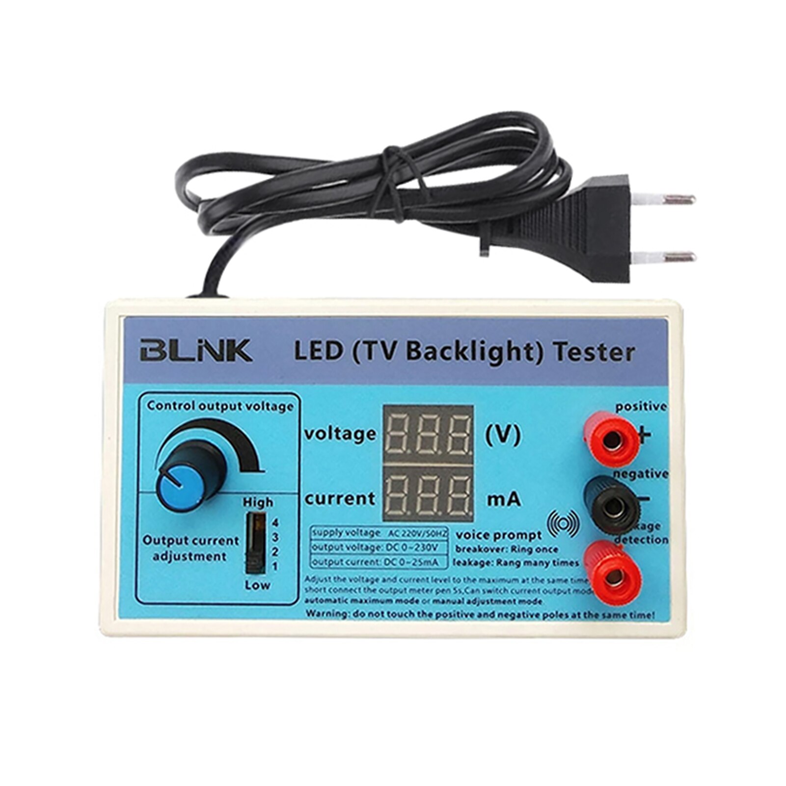 Home Lamp Bead LCD Digital Display With Meter Pen High Brightness Measurement Tool Detect LED TV Backlight Tester Lights Repair