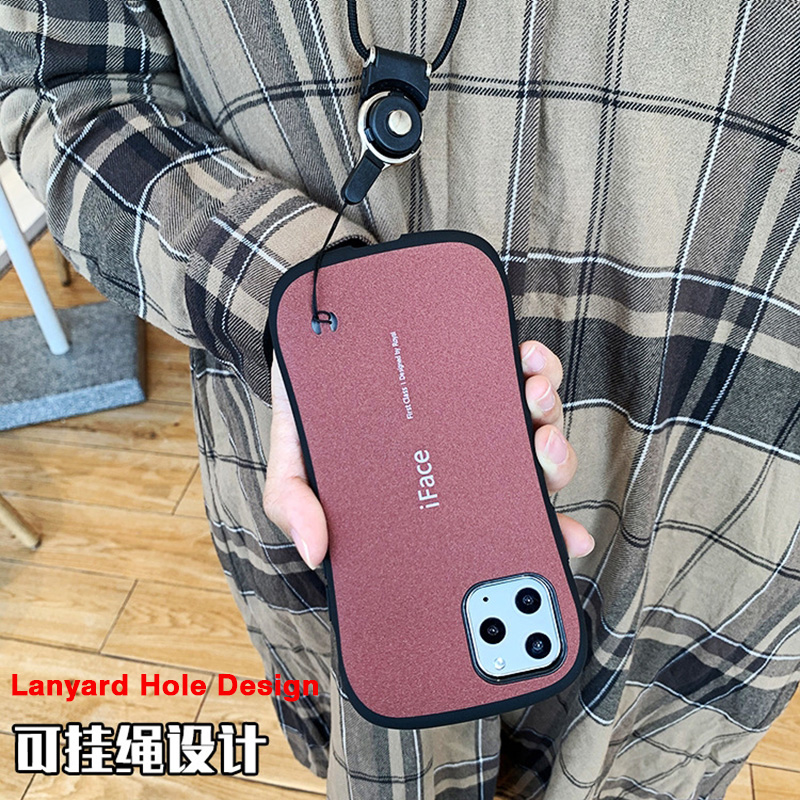 iFace Matte Phone Case For iPhone 15 Pro Max 14 13 12 11 Pro X XR XS Max Shockproof Slimming Waist Silicone Back Luxury Cover