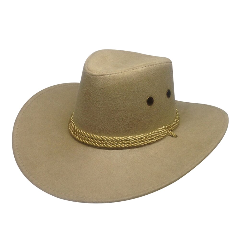 Hombre verano viaje visera de ala ancha Casual equitación sombrero de cowboy del oeste gorra de verano sombrero de vaquero sombrero de verano Cowboy sombero gorro sombrero